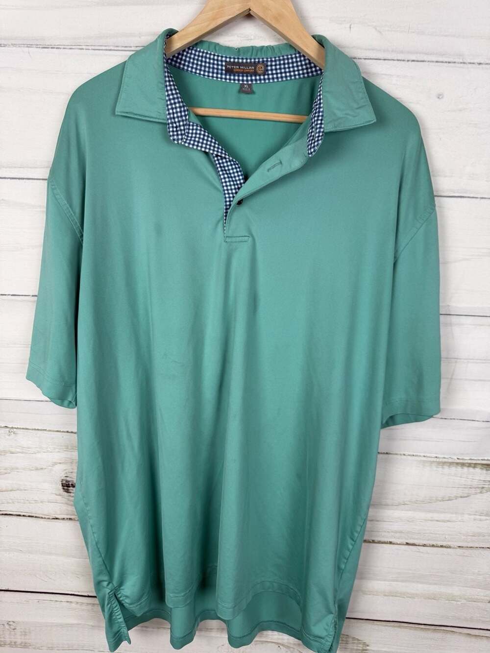 Peter Millar Summer Comfort XL Green Polo Shirt Country Club of Louisiana